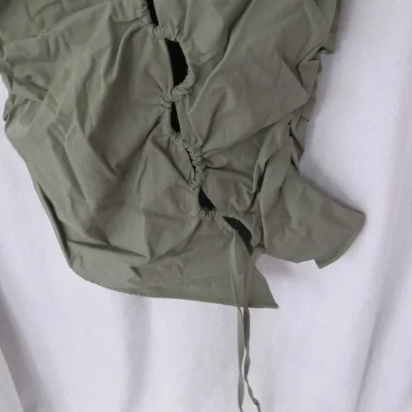 NWT PrettyLittleThing Lace Up One Shoulder Tank Top - Picture 14 of 16